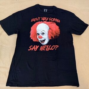 It Pennywise Aren't You Gonna Say Hello? Horror Shirt Mens Size L